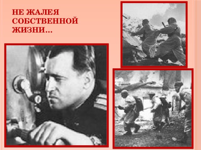 Не жалея собственной жизни…   