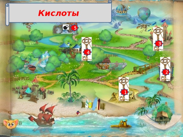 Кислоты 5 3 4 2 1 