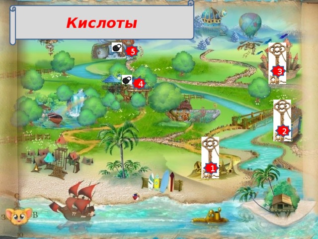 Кислоты 5 3 4 2 1 