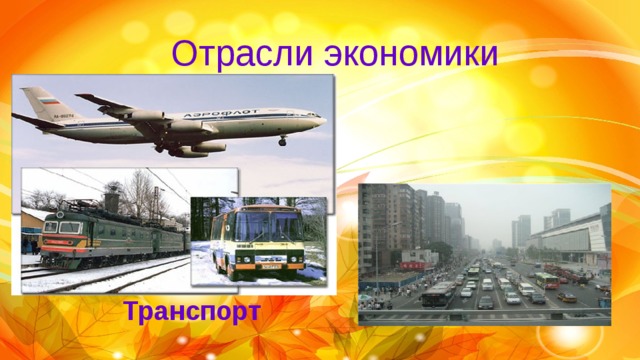 Отрасли экономики Транспорт 