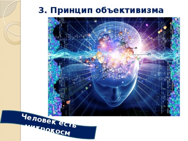 Человек есть микрокосм 3. Принцип объективизма 