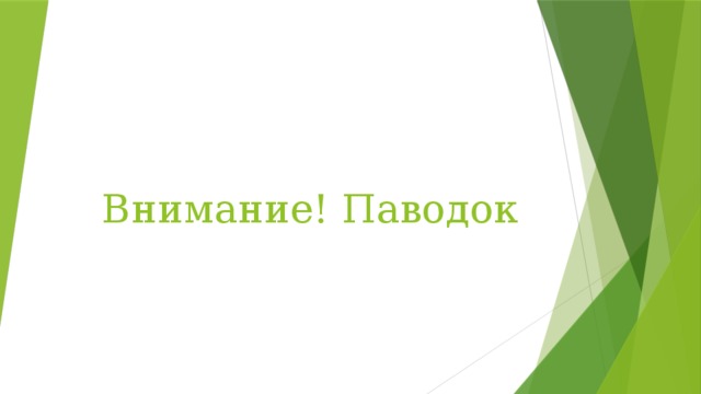 Внимание! Паводок 