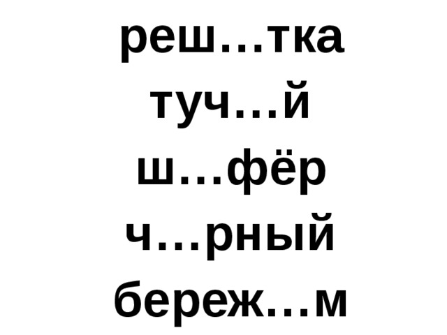 реш…тка туч…й ш…фёр ч…рный береж…м 