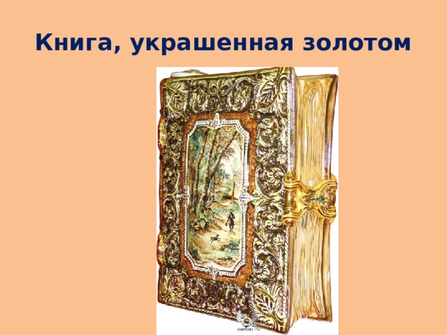 Книга, украшенная золотом 
