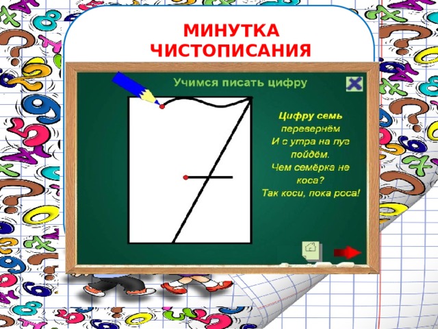 МИНУТКА ЧИСТОПИСАНИЯ 