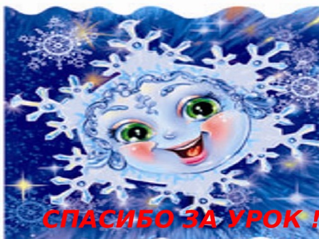СПАСИБО ЗА УРОК ! 