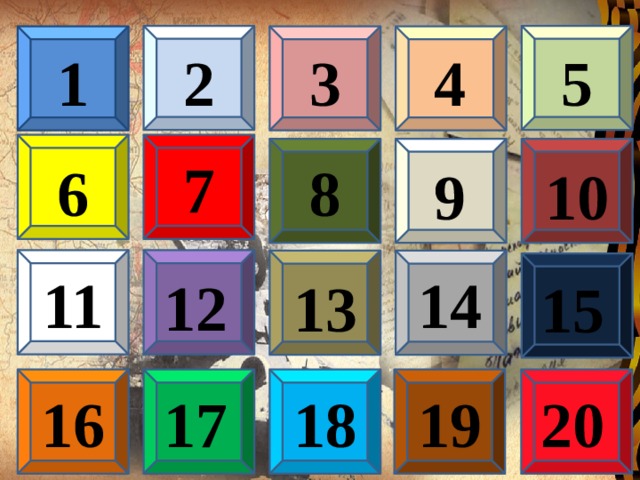 5 4 3 2 1 7 6 8 10 9 11 14 12 13 15 16 17 18 19 20 