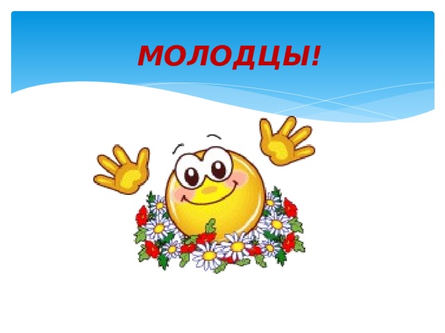МОЛОДЦЫ! 