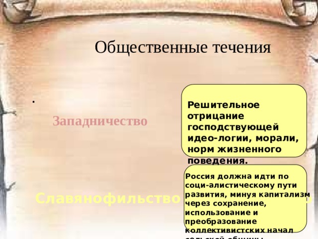 2. Общественные течения, журнальная  и издательская деятельность.   « У нас все чего-то ждут . Между тем ни в чем почти нет нравственного соглашения; все разбилось и разбивается, и даже не на кучки, а уж на единицы ».  Ф.М. Достоевский, 1876 год  