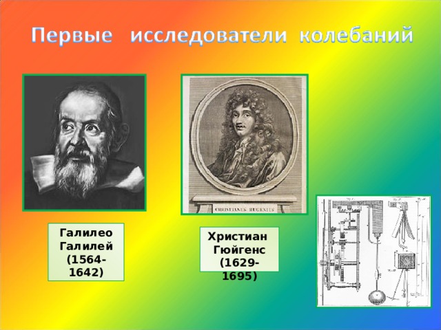 Галилео Галилей (1564-1642) Христиан Гюйгенс (1629-1695) 