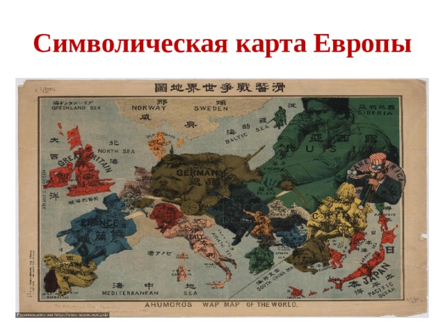 Символическая карта Европы 