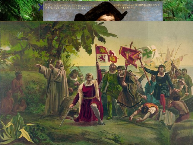 Христофор Колумб,  12 октября 1492г. Х. Колумб первым официально пересёк Атлантический океан в субтропической и тропической полосе северного полушария и первым из европейцев ходил в Карибском море. Он положил начало открытию материка Южной Америки и перешейков Центральной Америки. Открытия: Большие Антильские острова  Малые Антильские острова (от Доминики до Виргинских островов включительно) Мелких острова в Карибском море Остров Тринидад у берегов Южной Америки. 