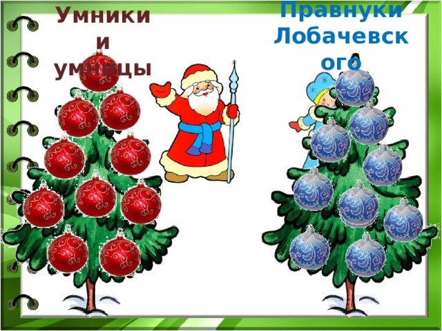 Правнуки Лобачевского Умники и умницы 