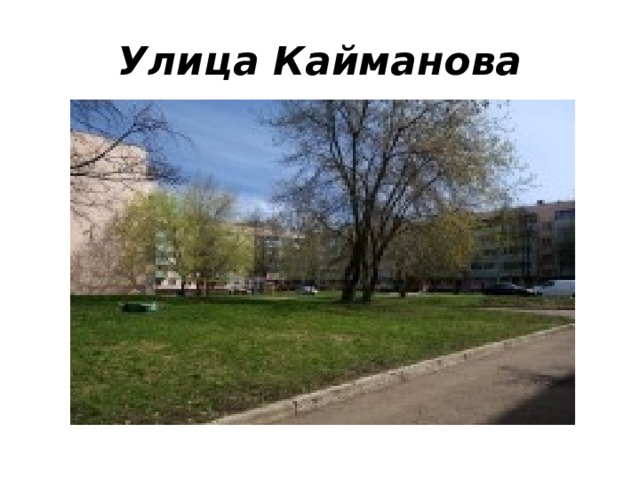 Улица Кайманова  