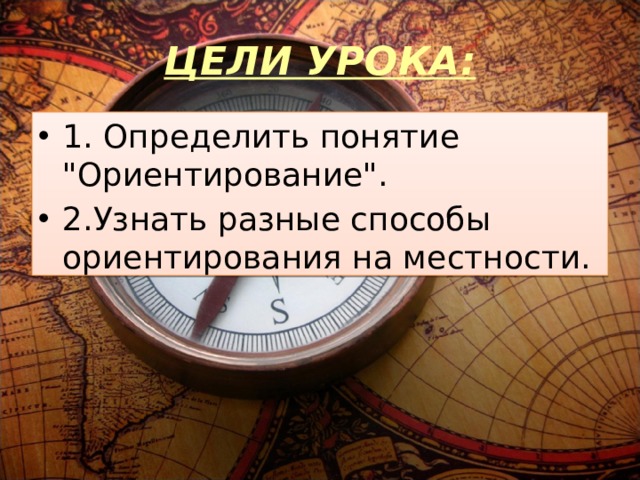 ЦЕЛИ УРОКА: 1. Определить понятие 