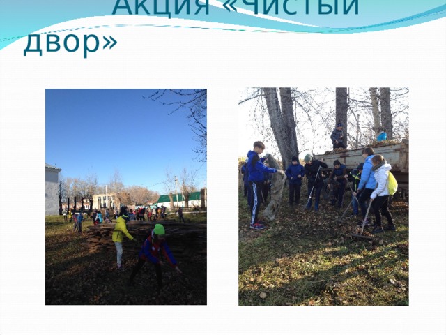  Акция «Чистый двор» 