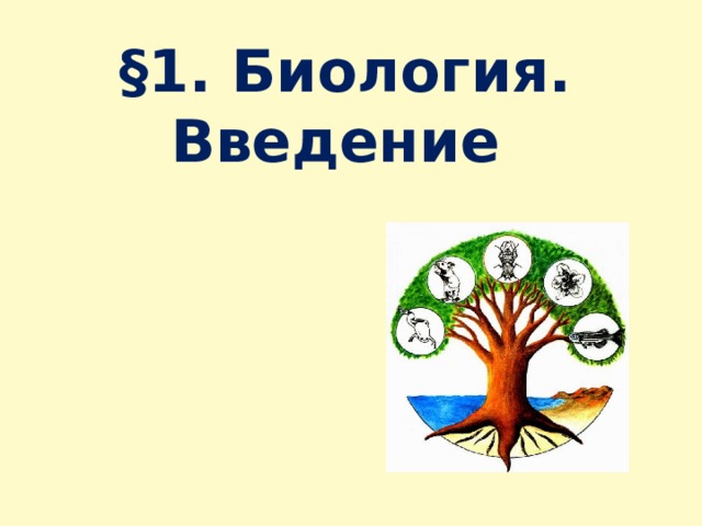 §1. Биология.  Введение   