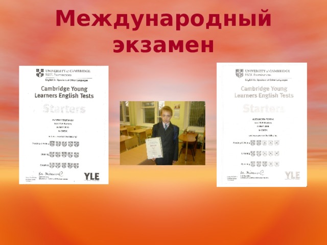 Международный экзамен 