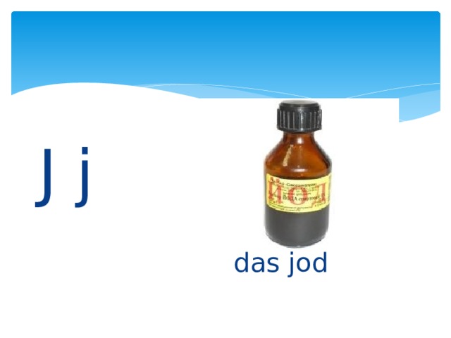 J j das jod 