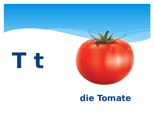     die Tomate T t 
