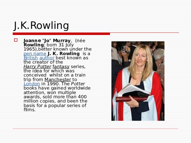 J.K.Rowling Joanne 
