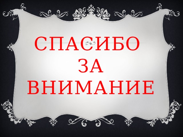 Спасибо  за  Внимание 