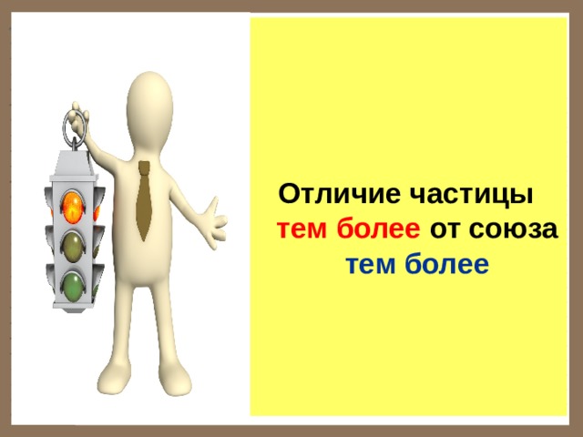    Отличие частицы тем более  от союза тем более 