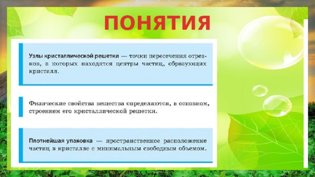 ПОНЯТИЯ 