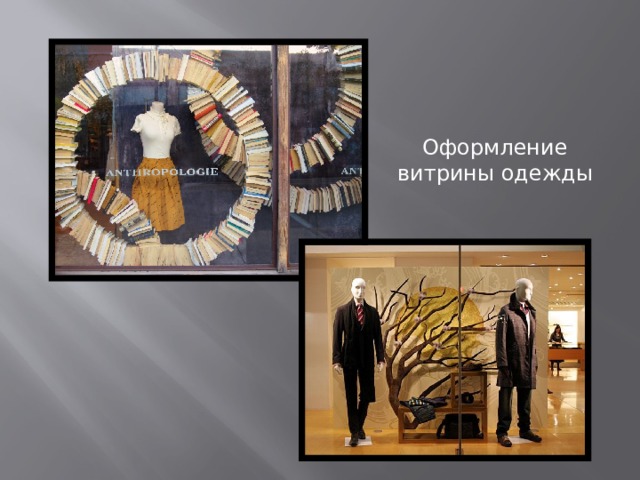 Оформление витрины одежды 