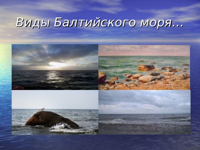 Виды Балтийского моря… 