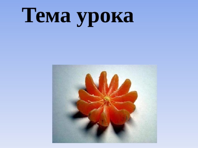 Тема урока  Доли  