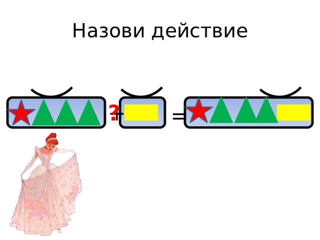 Назови действие + ? = 
