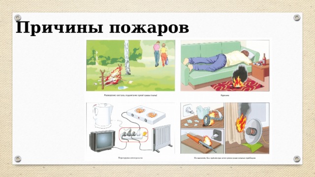 Причины пожаров 