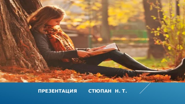  презентация стюпан н. т.  