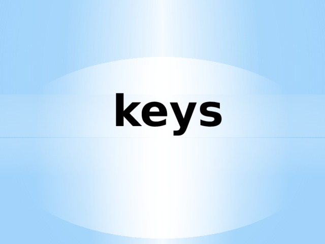keys 