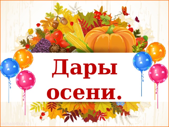 Дары осени. 