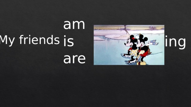 am is are My friends ing 