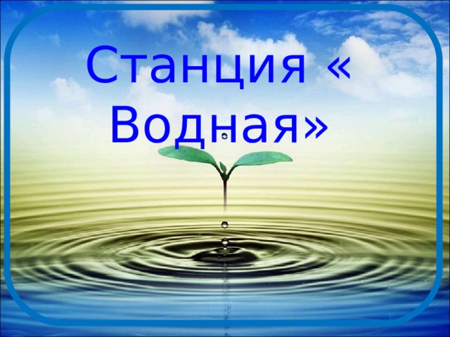 Станция « Водная» 