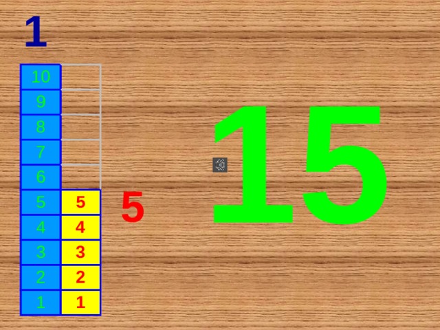 1 15 10 9 8 7 6 5 5 4 4 3 3 2 2 1 1 5 