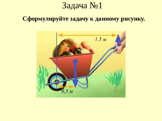 Задача №1 Сформулируйте задачу к данному рисунку. 
