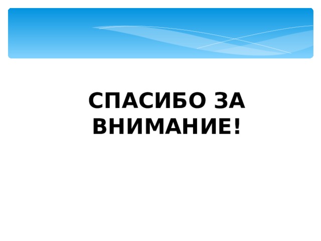 СПАСИБО ЗА ВНИМАНИЕ! 