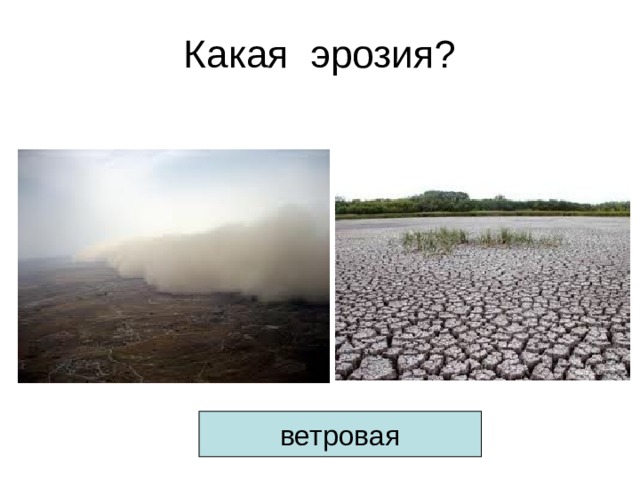 Какая эрозия? ветровая 