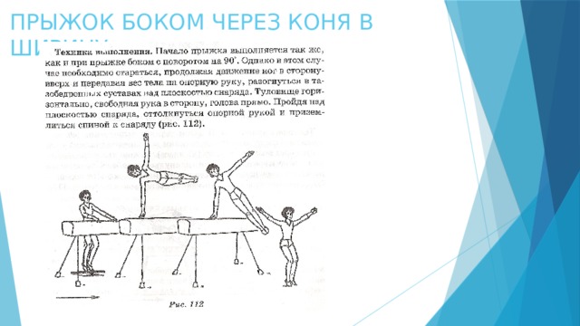 ПРЫЖОК БОКОМ ЧЕРЕЗ КОНЯ В ШИРИНУ 