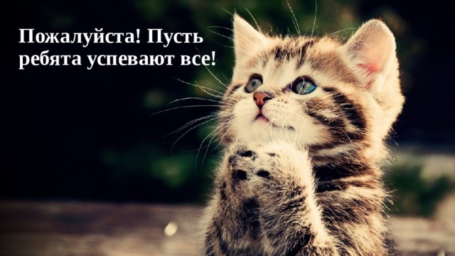 Пожалуйста! Пусть  ребята успевают все! 