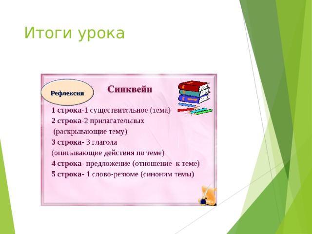 Итоги урока 