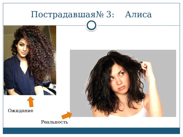 Пострадавшая№ 3: Алиса Ожидание Реальность 