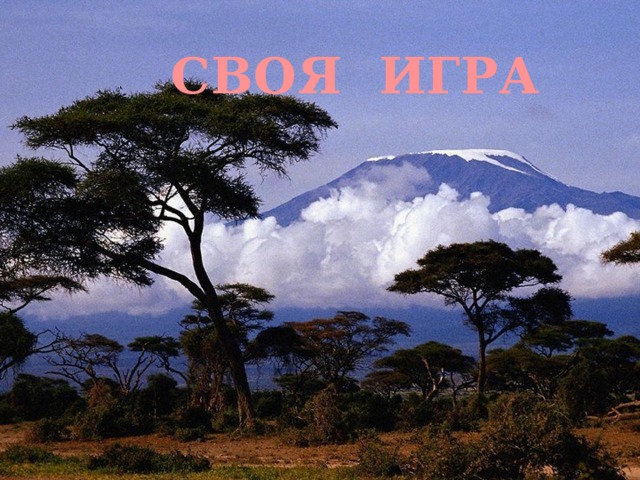СВОЯ  ИГРА 