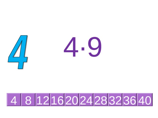 4 ·6 24 8 12 16 20 4 28 32 36 40 