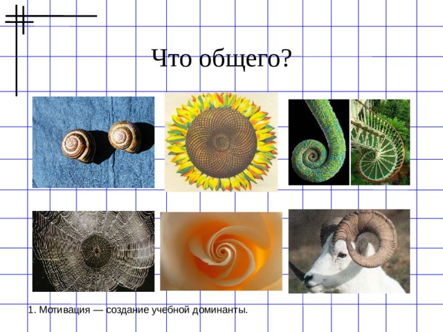 Что общего? 1. Мотивация — создание учебной доминанты. 