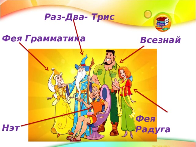 Раз-Два- Трис Фея Грамматика Всезнай Фея Радуга Нэт 